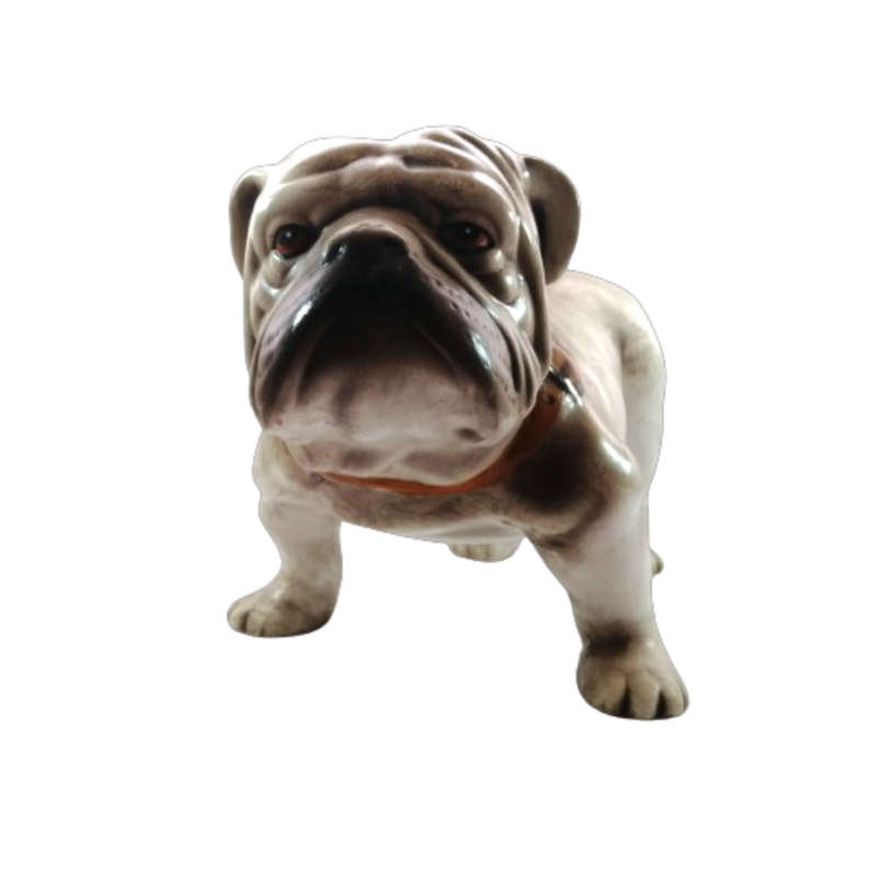 X-Large Faiarte Ceramic Figurine of an English Bulldog