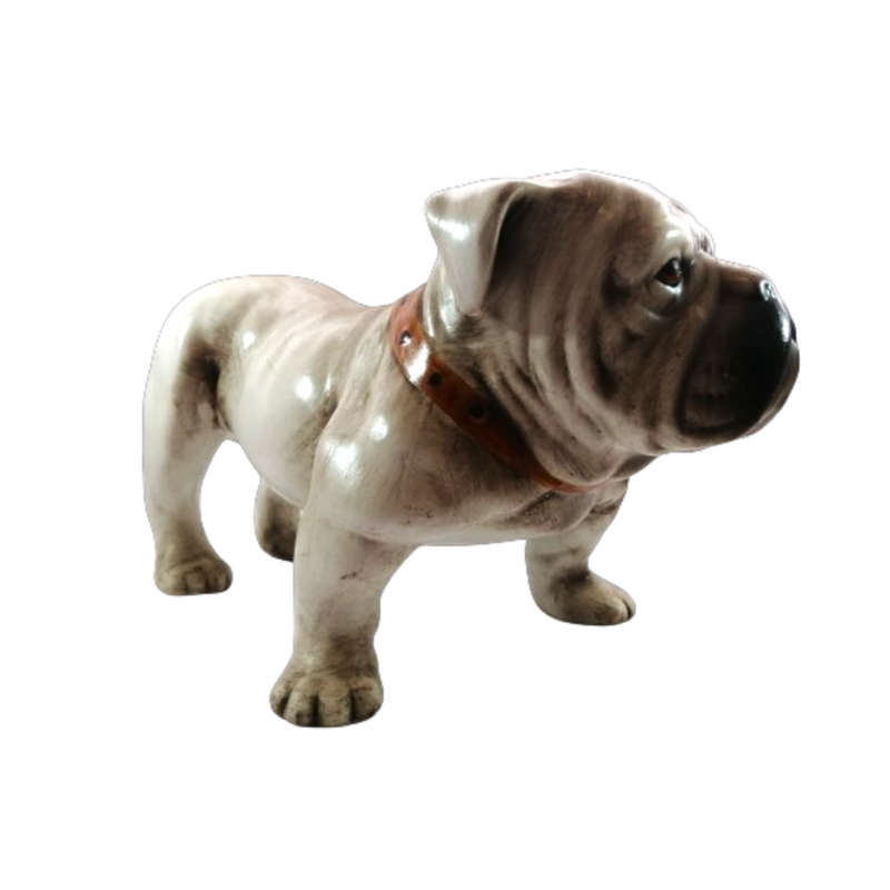 X-Large Faiarte Ceramic Figurine of an English Bulldog