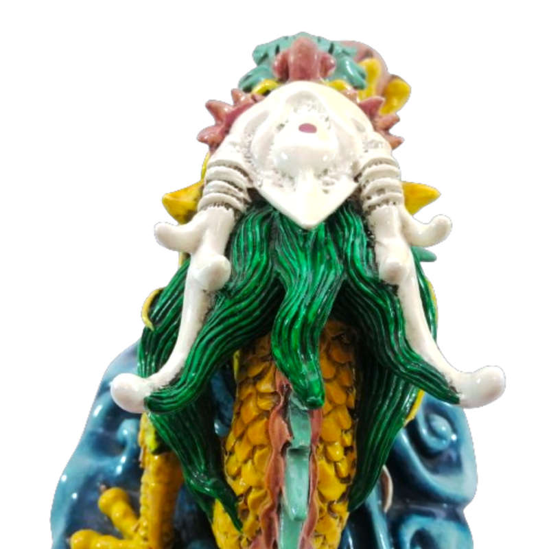 Large Oriental Chinese Pottery Dragon Sculpture Hand Made