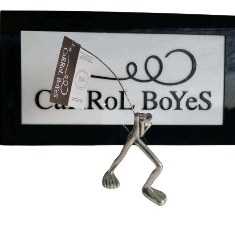 Carrol Boyes Functional Art Pewter Large Photo Holder Man