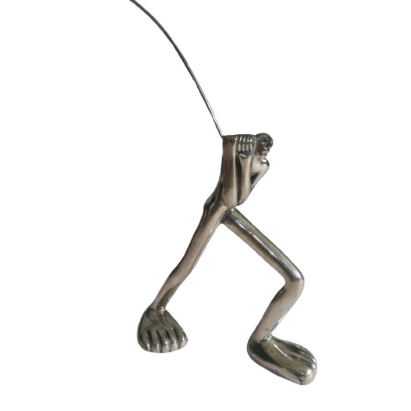 Carrol Boyes Functional Art Pewter Large Photo Holder Man