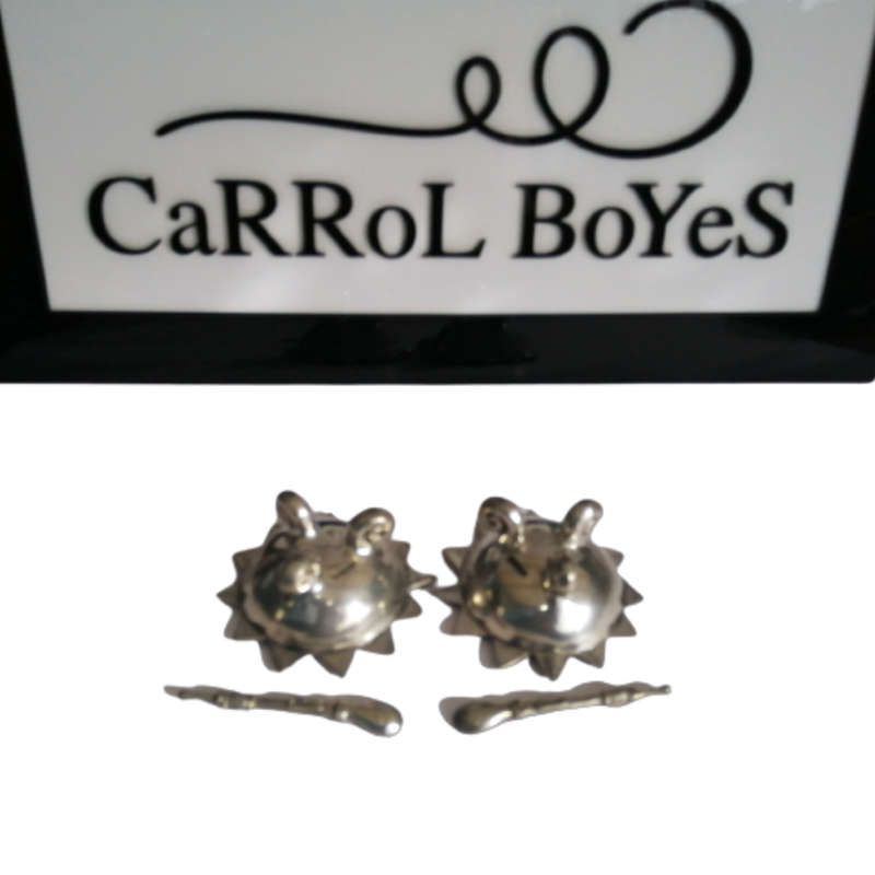 Early Carrol Boyes Functional Art Pewter Pots with Spoons