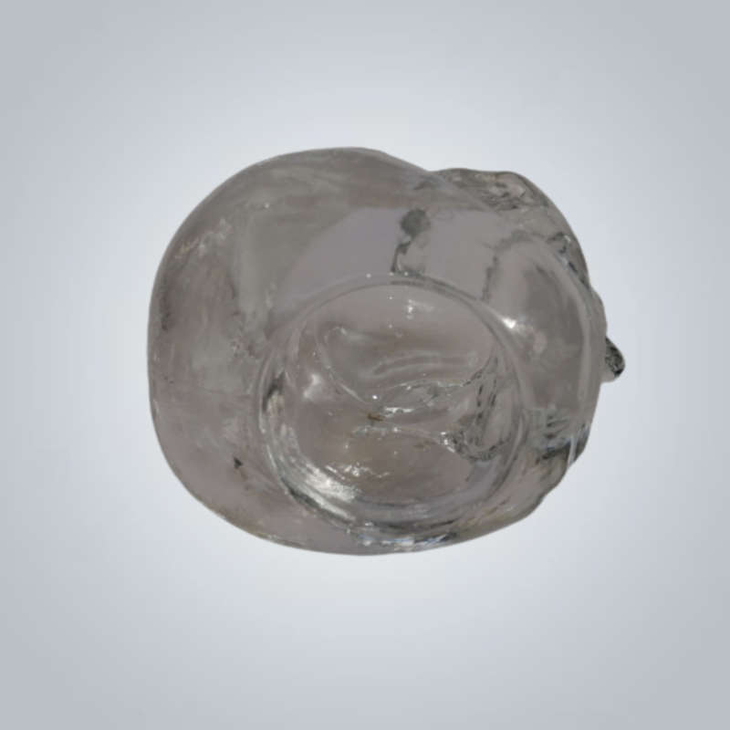 Kosta Boda Still Life Clear Glass Skull by Ludvic Lofgren Tea Light Candle Holder