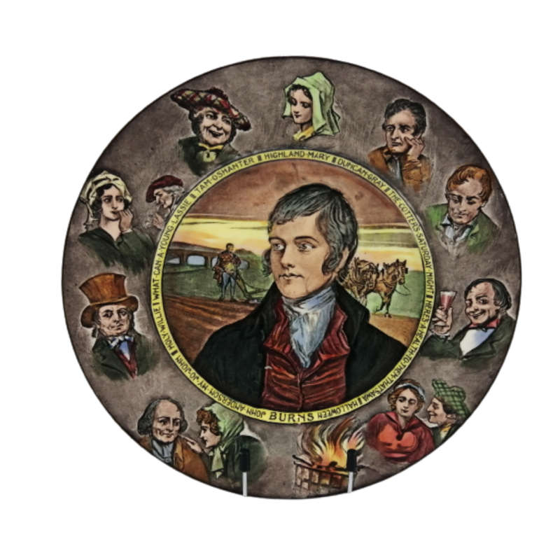 Royal Doulton Plate, Burns Series Ware D6344, Rare Charles Noke