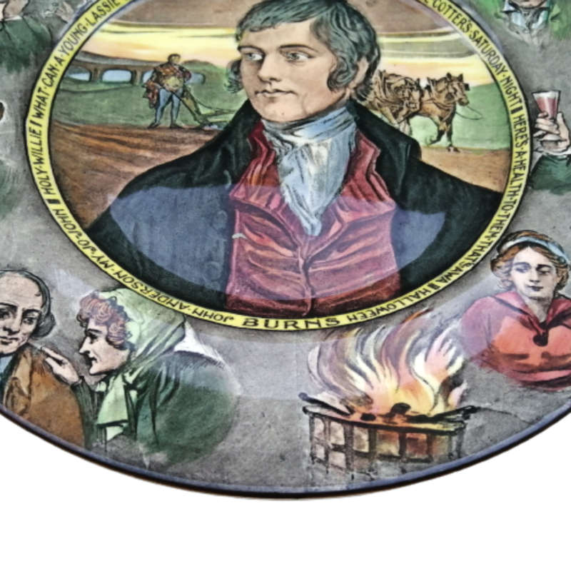 Royal Doulton Plate, Burns Series Ware D6344, Rare Charles Noke