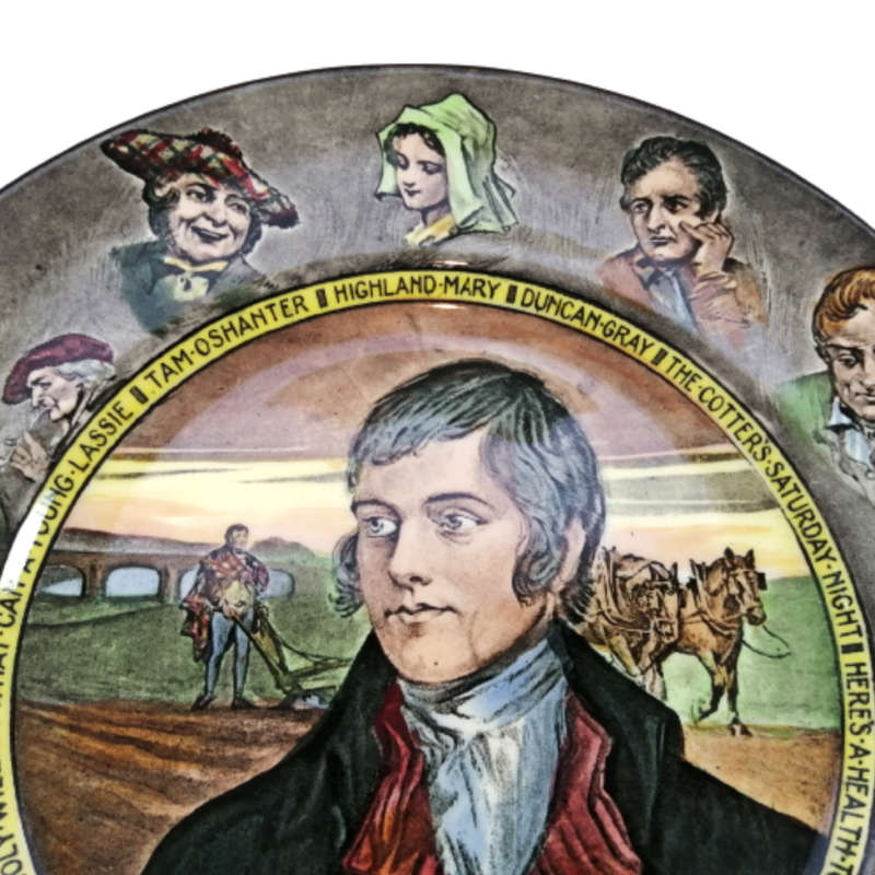 Royal Doulton Plate, Burns Series Ware D6344, Rare Charles Noke
