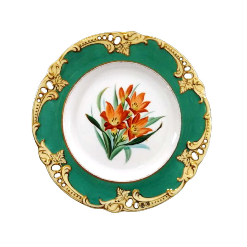 Staffordshire Botanical Reticulated Wall Plate