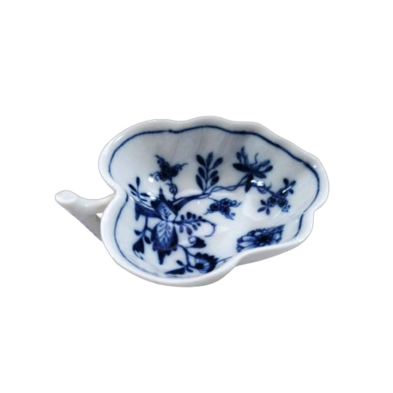 Meissen Porcelain Leaf Shaped Pickle Dish Porzellan Schale Sorbet
