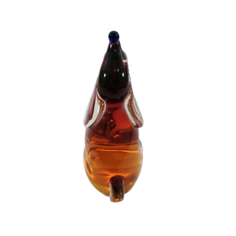 Murano Sommerso Art Glass Sitting Dog
