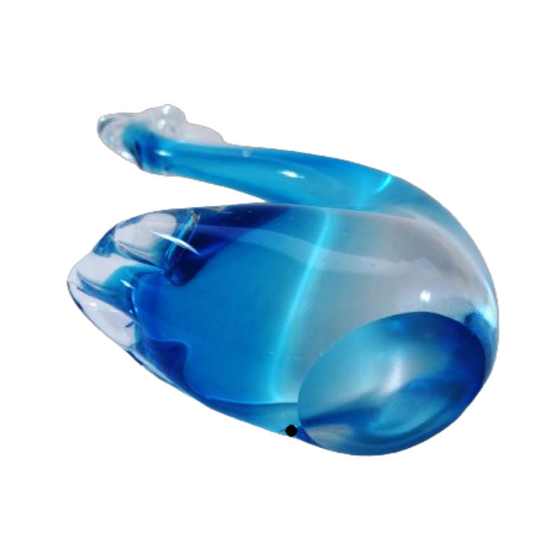 Murano  Sommerso Art Glass Beautiful Large Duck Swan