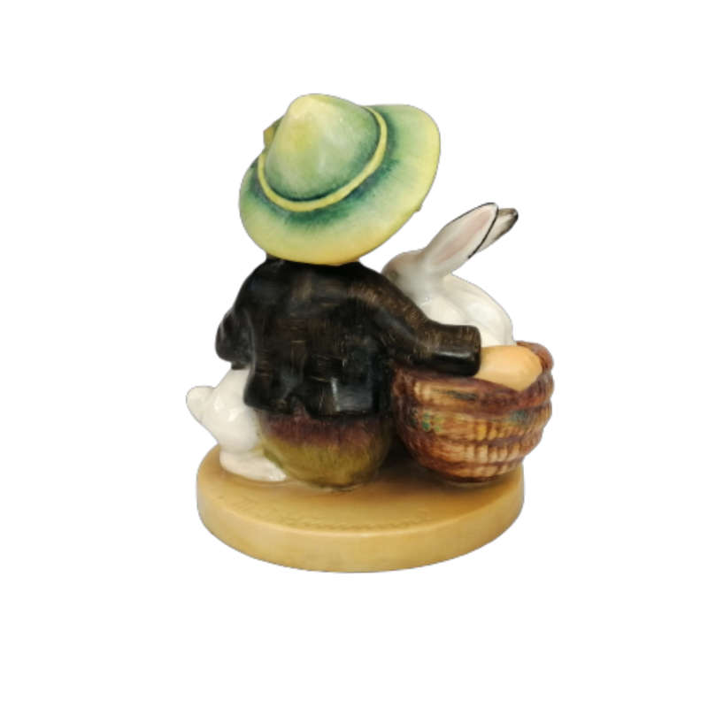 Hummel Goebel figurine Playmates - Boy with Rabbits, Western Germany
