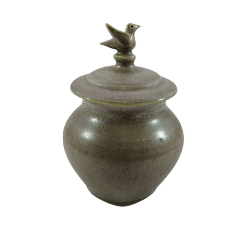 Green Glazed pottery Hand Made Tea Pot Milk Jug and Sugar Bowl
