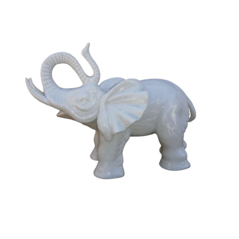 White Porcelain Elephant Possibly Goebel