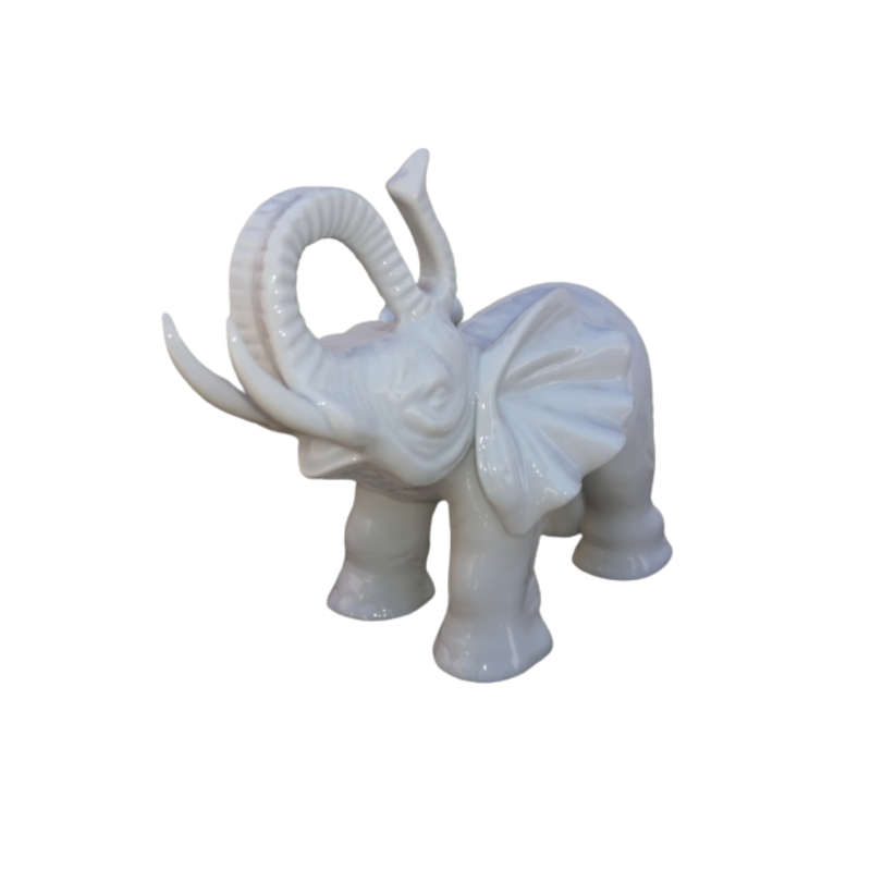 White Porcelain Elephant Possibly Goebel