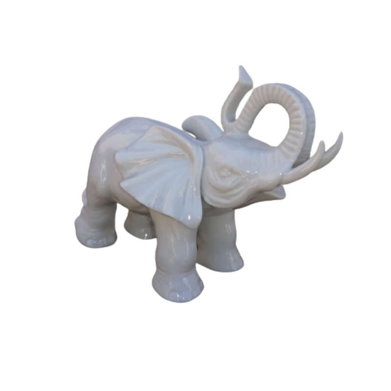 White Porcelain Elephant Possibly Goebel