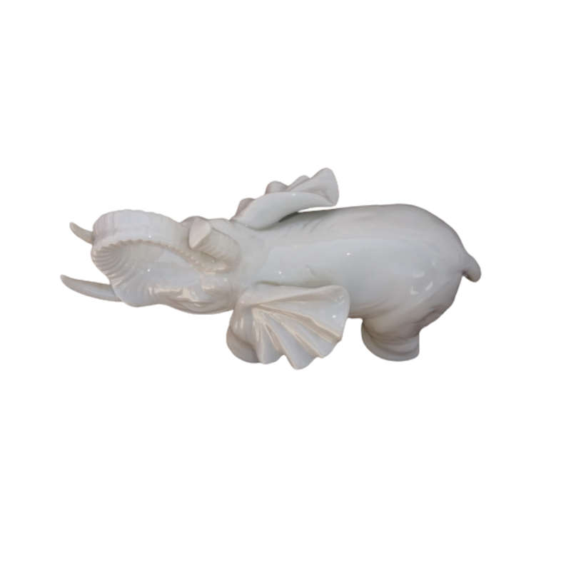 White Porcelain Elephant Possibly Goebel