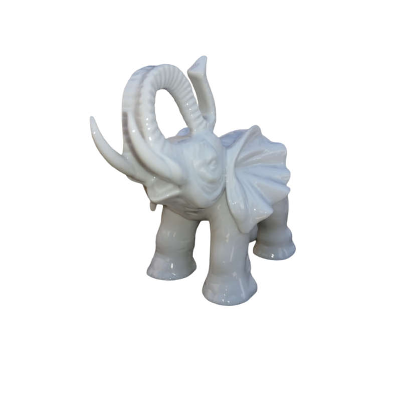 White Porcelain Elephant Possibly Goebel
