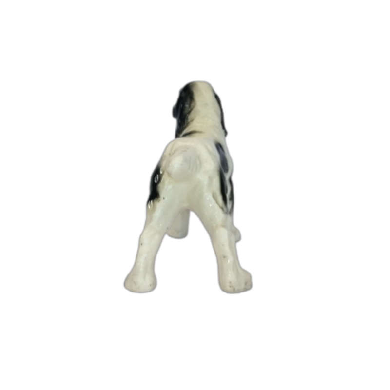 Black and White Cocker Spaniel Vintage Porcelain