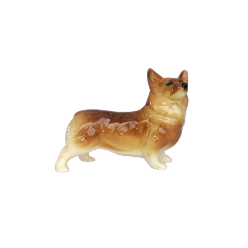 Welsh Corgi Sandy Colour Vintage Porcelain Dog