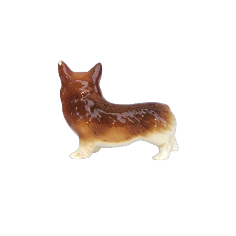 Welsh Corgi Sandy Colour Vintage Porcelain Dog