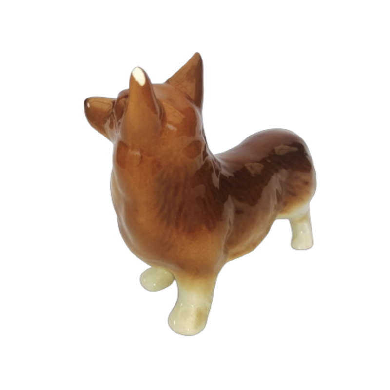 Welsh Corgi Sandy Colour Vintage Porcelain Dog