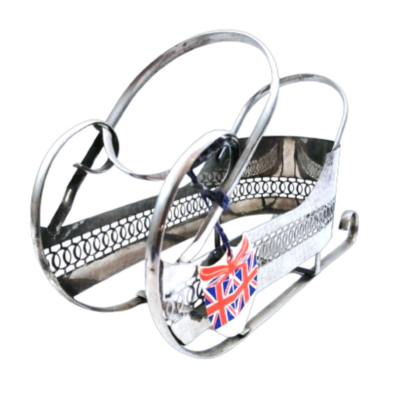Silver Plates Wine Holder in the shape of a Sleigh