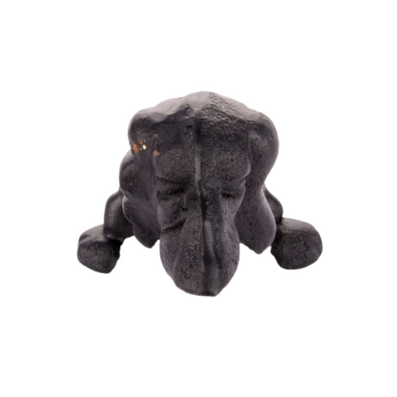 Early 20th century cast iron door stop boot scraper modelled as a dachshund