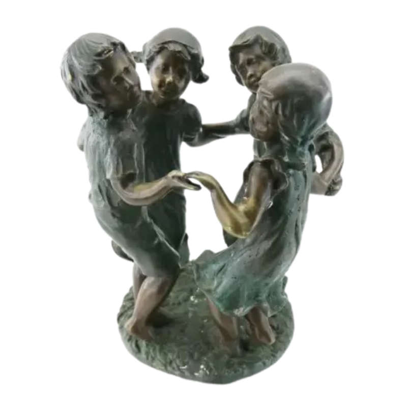 Spectacular Original Solid Bronze Ring A Rosy Sculpture