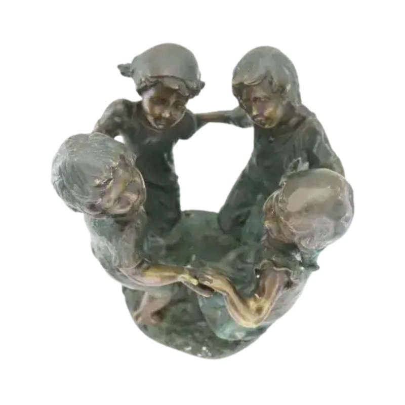 Spectacular Original Solid Bronze Ring A Rosy Sculpture
