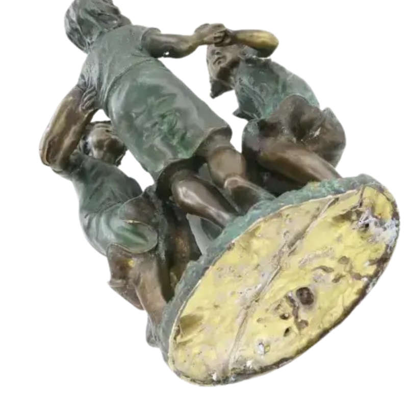 Spectacular Original Solid Bronze Ring A Rosy Sculpture