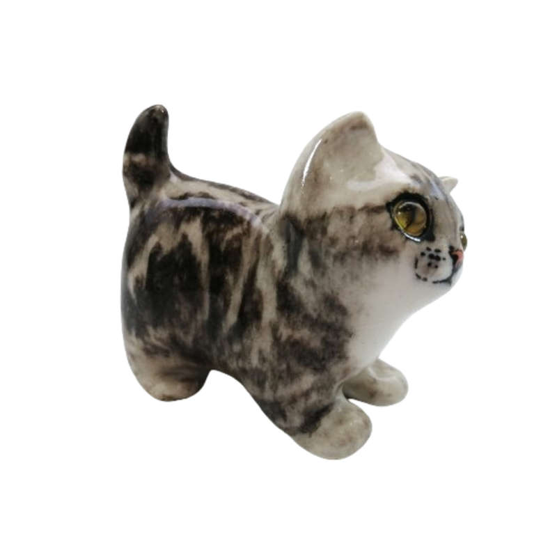 Winstanley Small Tabby Pottery Kitten Cat