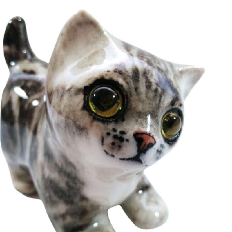 Winstanley Small Tabby Pottery Kitten Cat
