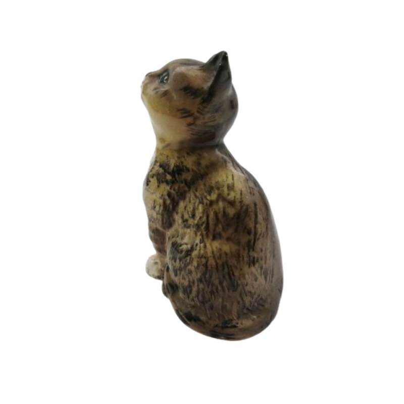 Beswick Cat Kitten Grey With Green Eyes