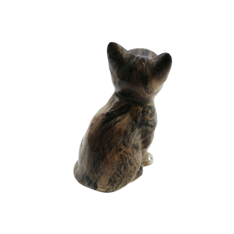 Beswick Cat Kitten Grey With Green Eyes