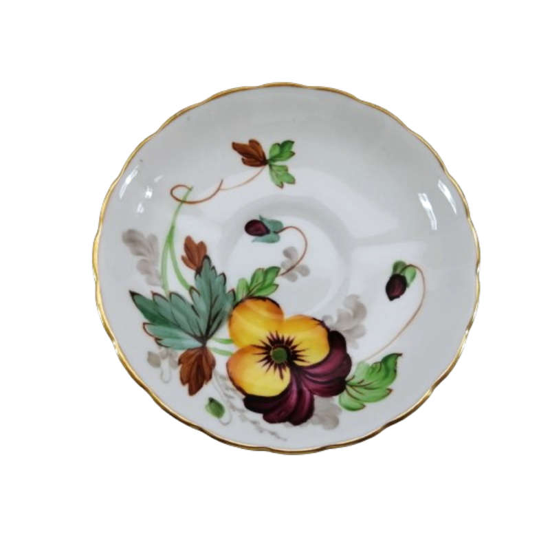 Tuscan Pansies Cup and Saucer Duo