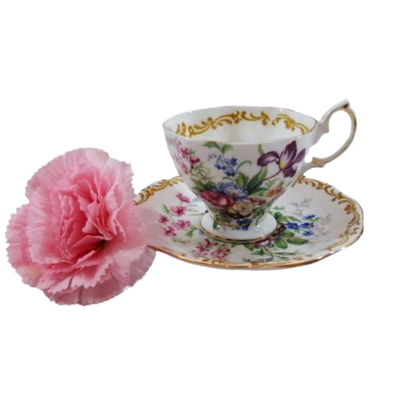Royal Albert Bone China Nosegay Floral Duo