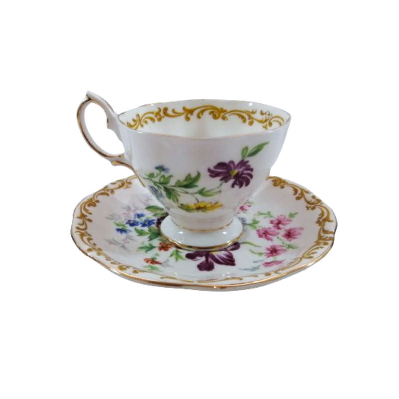 Royal Albert Bone China Nosegay Floral Duo