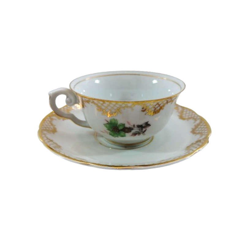 S.Paulo Porcelain Tea Cup and Saucer Duo