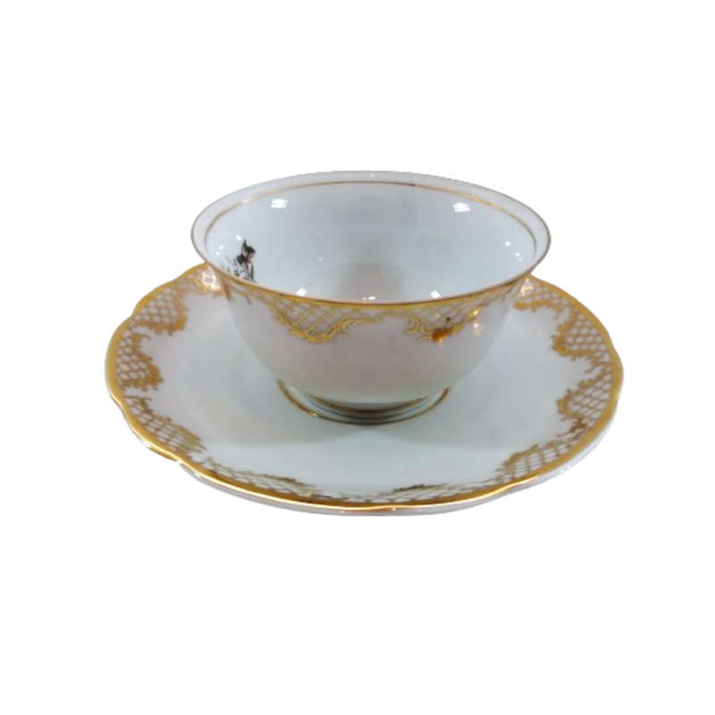 S.Paulo Porcelain Tea Cup and Saucer Duo