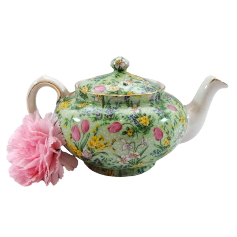 E Lijah Cotton Ltd,Lord Nelson Wear Green Tulip Teapot