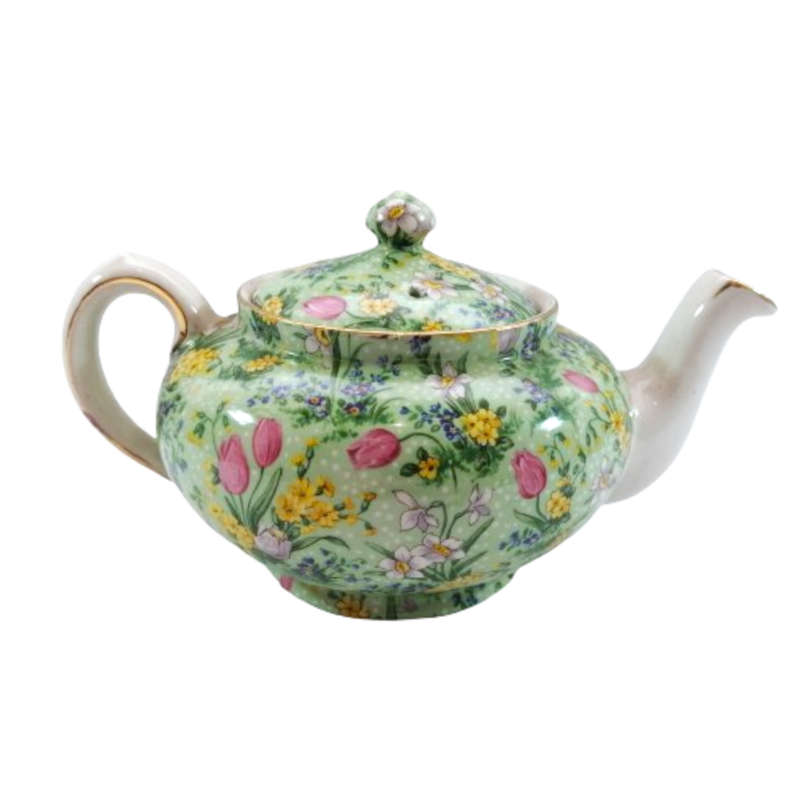 E Lijah Cotton Ltd,Lord Nelson Wear Green Tulip Teapot