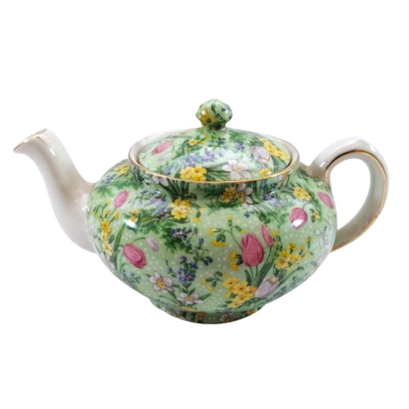 E Lijah Cotton Ltd,Lord Nelson Wear Green Tulip Teapot