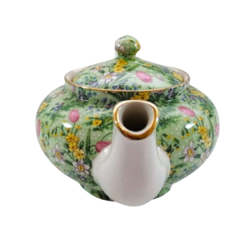E Lijah Cotton Ltd,Lord Nelson Wear Green Tulip Teapot