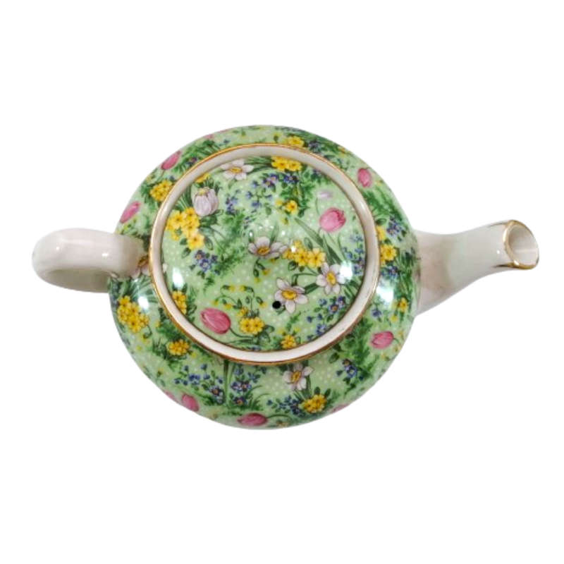 E Lijah Cotton Ltd,Lord Nelson Wear Green Tulip Teapot