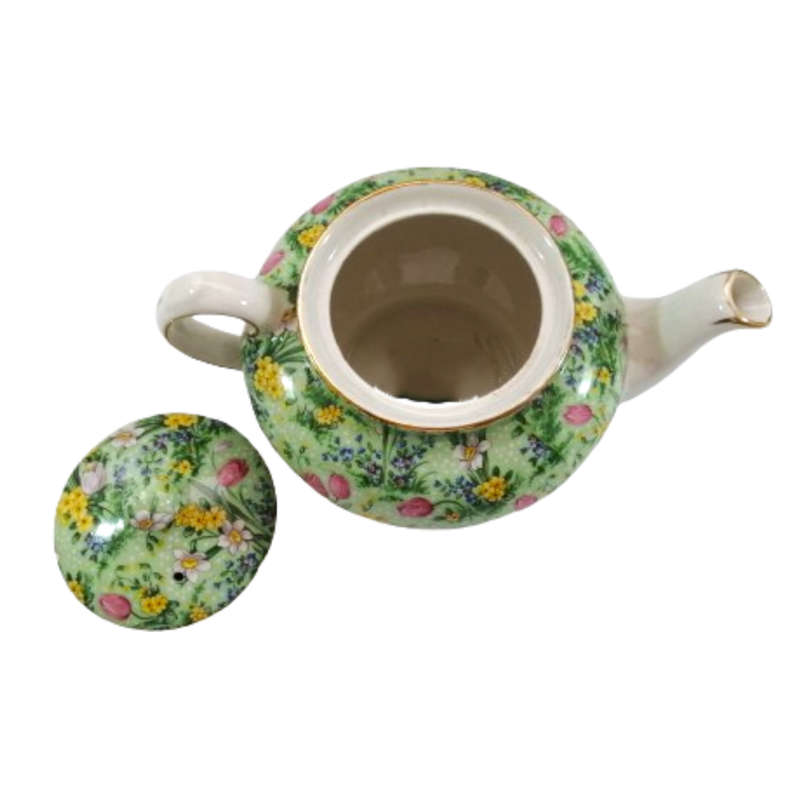 E Lijah Cotton Ltd,Lord Nelson Wear Green Tulip Teapot