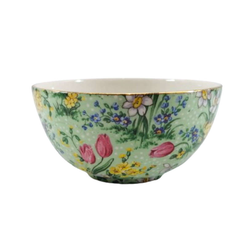 E Lijah Cotton Ltd,Lord Nelson Wear Green Tulip Sugar Bowl