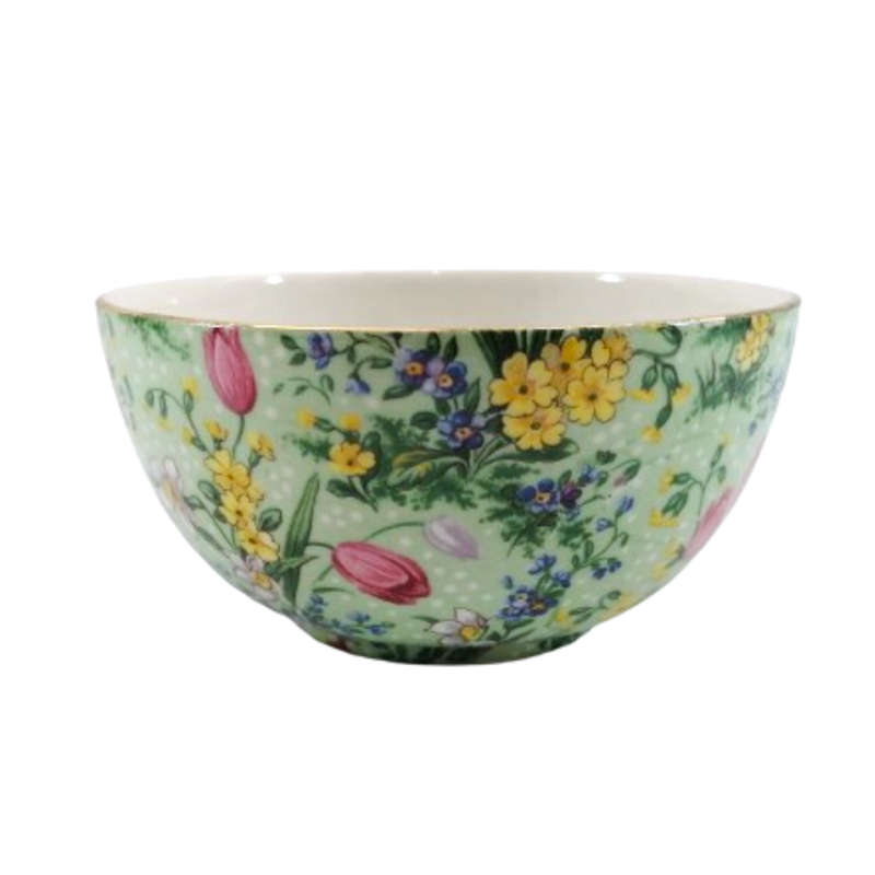 E Lijah Cotton Ltd,Lord Nelson Wear Green Tulip Sugar Bowl