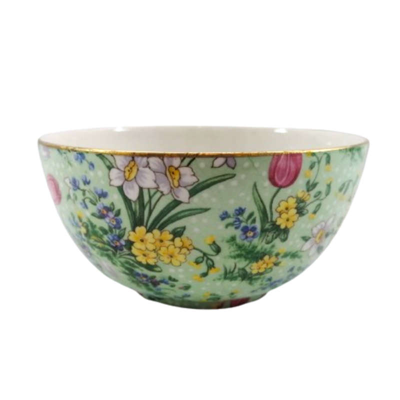 E Lijah Cotton Ltd,Lord Nelson Wear Green Tulip Sugar Bowl