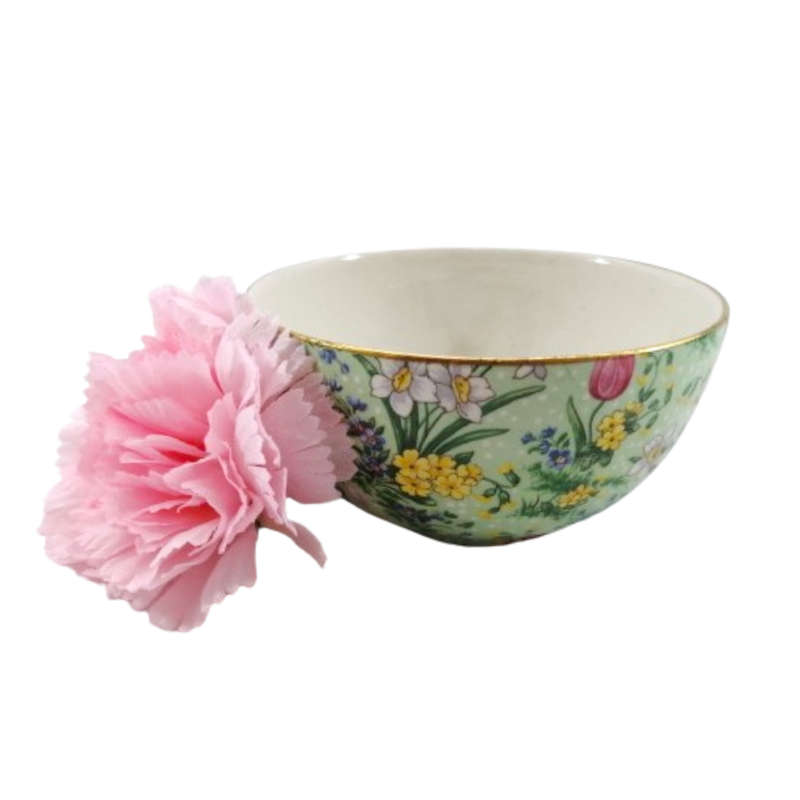E Lijah Cotton Ltd,Lord Nelson Wear Green Tulip Sugar Bowl