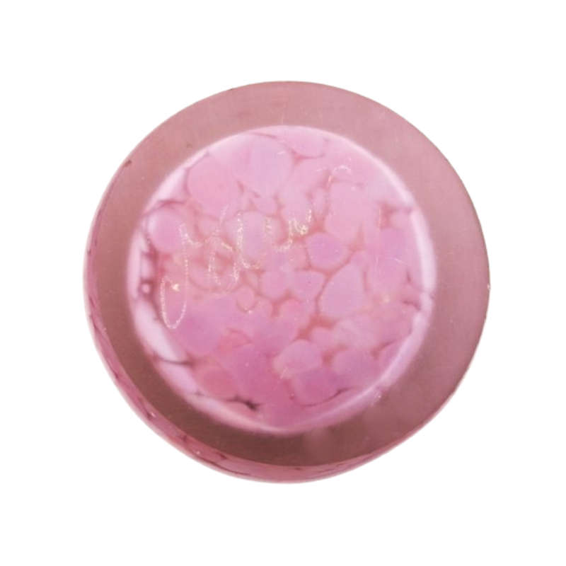 Mdina Hand Blown Pink Mottled Pink Vase